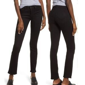 Hudson Jeans Nico Black‎ Straight Leg Jeans 30